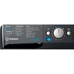 Indesit Washing machine Freestanding BWA 81496X KV UK Black Front loader A Program