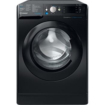 Indesit Washing machine Freestanding BWE 81496X KV UK Black Front loader A Frontal