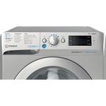 Indesit Washing machine Freestanding BWE 91496X SV UK Silver Front loader A Control panel