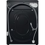 Indesit Washing machine Freestanding BWE 91496X KV UK Black Front loader A Back / Lateral