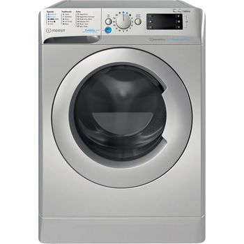 Indesit Washer dryer Freestanding BDE 96436 SV UK Silver Front loader Frontal