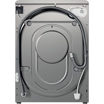 Indesit Washer dryer Freestanding BDE 96436 SV UK Silver Front loader Back / Lateral