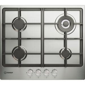 Indesit THP 641 W/IX/I 60cm Gas Hob - Stainless Steel