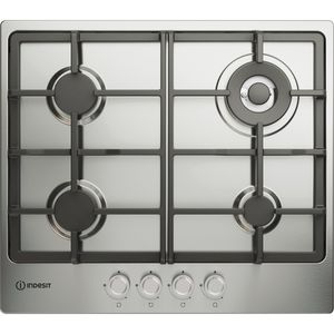 Indesit THP 641 W/IX/I 60cm Gas Hob - Stainless Steel