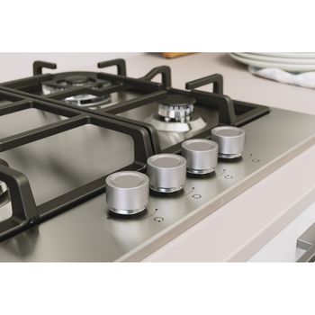 Indesit HOB THP 641 W/IX/I Inox GAS Lifestyle detail