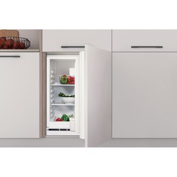 Indesit Refrigerator Built-in INBUL011.UK Steel Lifestyle frontal open