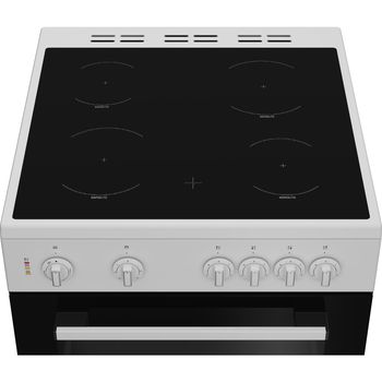 Indesit Double Cooker IT60V9KMW/UK White A Frontal top down