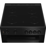 Indesit Double Cooker IT60V9KMB/UK Black A Frontal top down