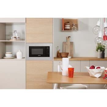 Indesit Microwave Built-in MWI 120 GX UK Stainless steel Electronic 20 MW+Grill function 800 Lifestyle frontal