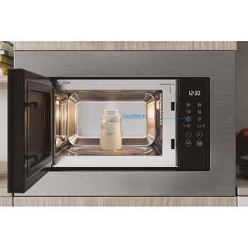 Indesit Microwave Built-in MWI 120 GX UK Stainless steel Electronic 20 MW+Grill function 800 Lifestyle frontal open