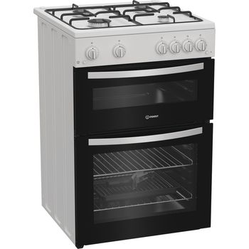 Indesit Double Cooker ITG6GW White A+ Perspective