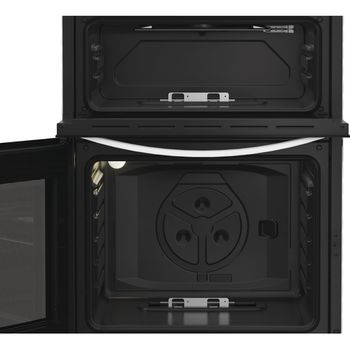 Indesit Double Cooker IDG6GW White A+ Frontal open