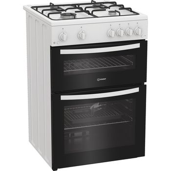 Indesit Double Cooker IDG6GW White A+ Perspective
