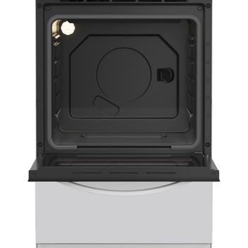Indesit Cooker I5E3KMW White Electrical Frontal open
