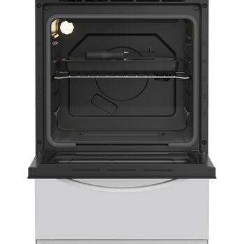 Indesit Cooker I5E3KMW White Electrical Lifestyle frontal open