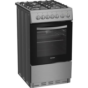 Indesit Cooker I5G3PMX Inox GAS Perspective