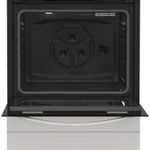 Indesit Cooker I6G3PMW/UK White GAS Frontal open