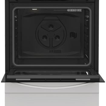Indesit Cooker I6G3PMW/UK White GAS Frontal open