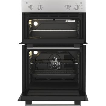 Indesit-Double-oven-DII-10N-S-Inox-A-Frontal-open