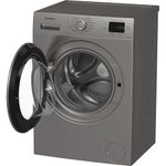 Indesit Washing machine Freestanding IP 846S PUSH&GO UK Silver Front loader A Perspective open