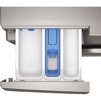 Indesit Washing machine Freestanding IP 846S PUSH&GO UK Silver Front loader A Drawer