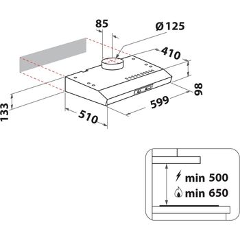 Indesit-HOOD-Built-in-ISLK-66-LS-X-Inox-Freestanding-Mechanical-Technical-drawing