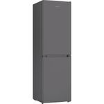 Indesit Fridge Freezer Freestanding INKS 3251 XR4UK Inox-Black 2 doors Perspective