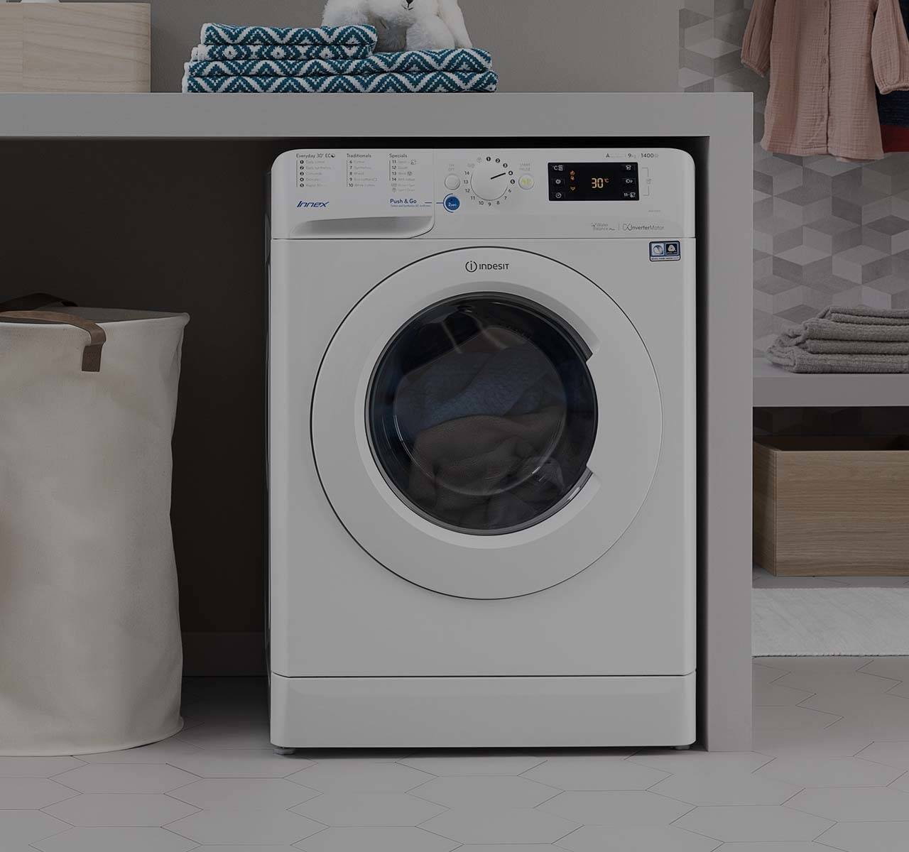 indesit washing machine grey